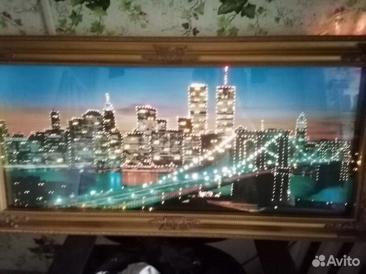 Светодиодная картина город