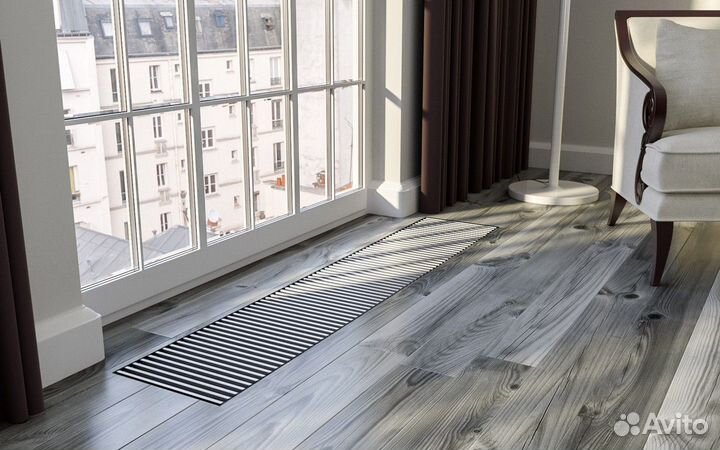 Конвектор в пол KWH 180-110-1800 мощность 565 Вт