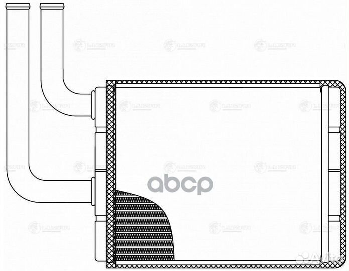 Радиатор отоп. для а/м Chery Fora A21 (06) 1.6
