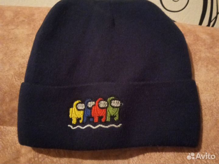 Шапка детская демисезонная для мальчика 8-9 лет