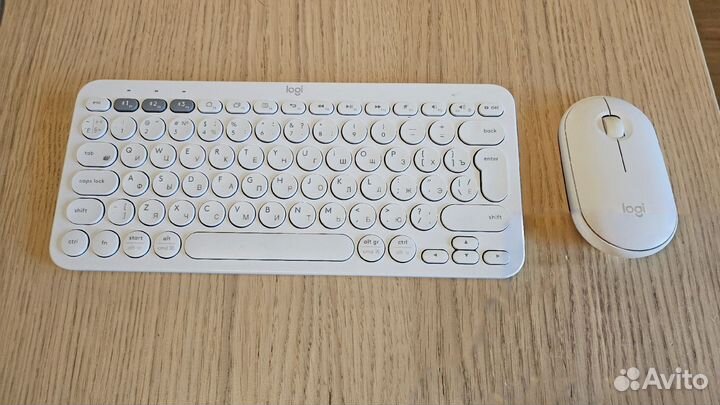 Беспроводная клавиатура и мышь logitech