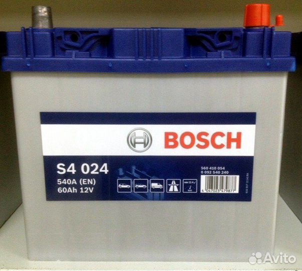 Аккумуляторы 60 Bosch Asia. Toyota/Nissan/Mazda