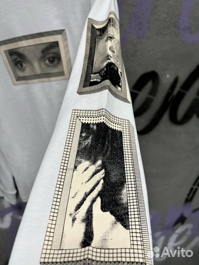 Лонгслив от Cav Empt с глазами белый