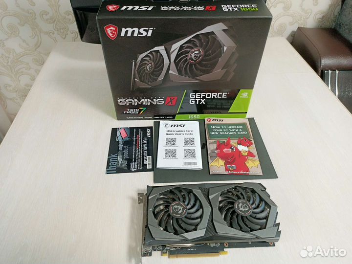 Видеокарта Gtx 1650 Msi Gaming 4 Gb
