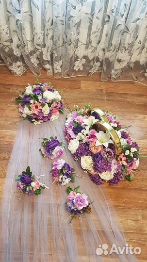 Свадебные украшения на машину