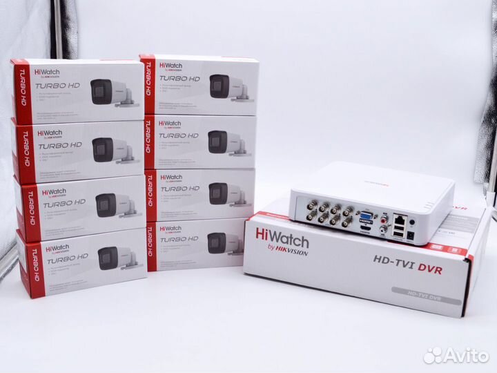 Комплект цилиндрических аналоговых камер 5 мп