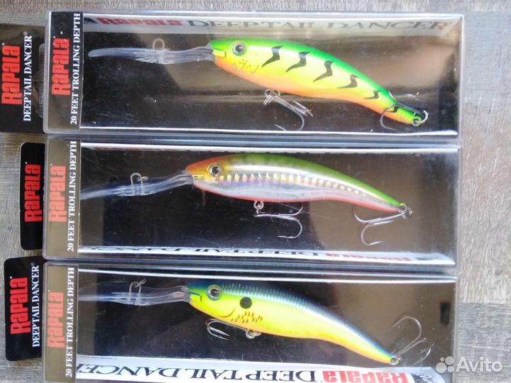 Воблер Rapala deep tail dancer Аналог 3шт