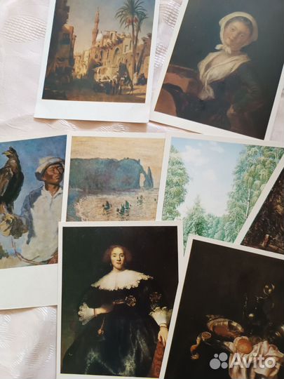 Открытки искусство лот винтаж