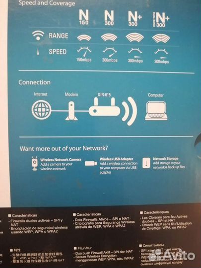 D-Link Роутер DIR 615 Wireless N 300