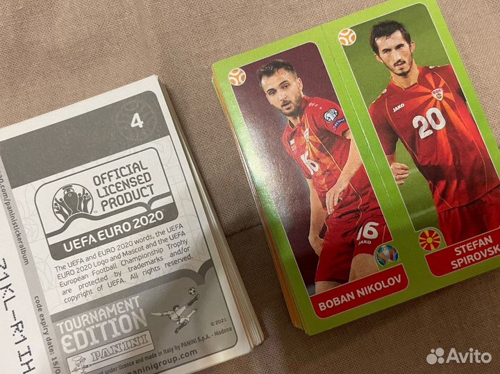 Наклейки panini Евро 2020 tournament