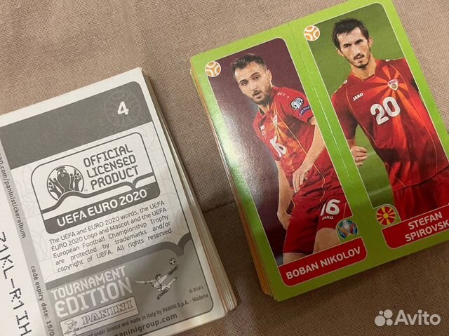 Наклейки panini Евро 2020 tournament