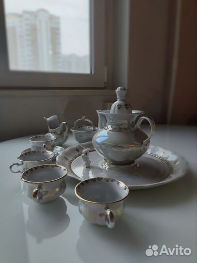 Фарфоровый чайный сервиз СССР Коростенский фарфор