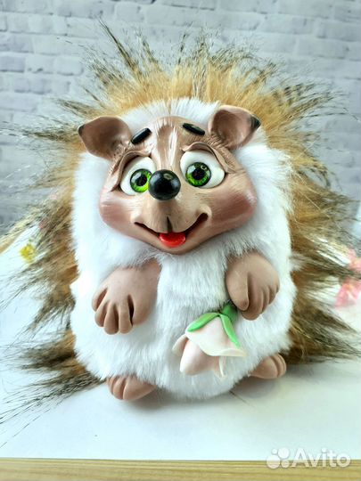 Игрушка ручной работы Ёжик