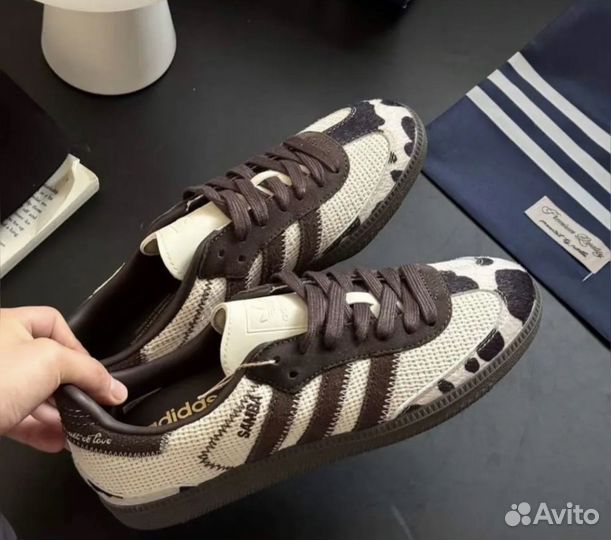 Новые кеды Adidas Samba x Notitle Cow Print