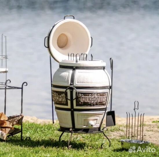 Тандыр «Гектор» с откидной крышкой дровяной