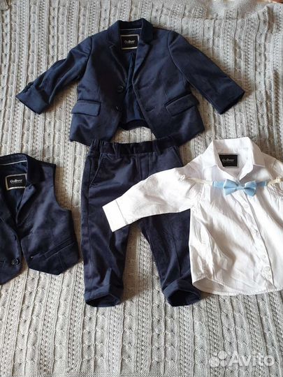 Нарядный костюм тройка Gulliver 80