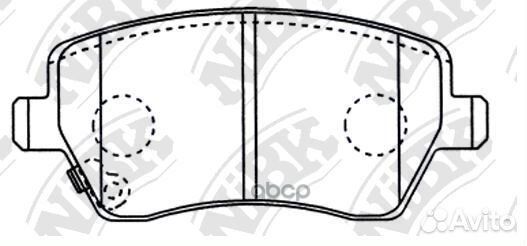 Колодки тормозные дисковые renault logan 1.6 20