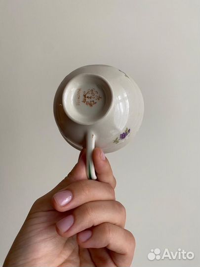 Кофейная пара (для эспрессо) -фарфор