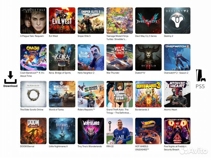 Игры для PS5 / В обход санкций / Цифровые версии