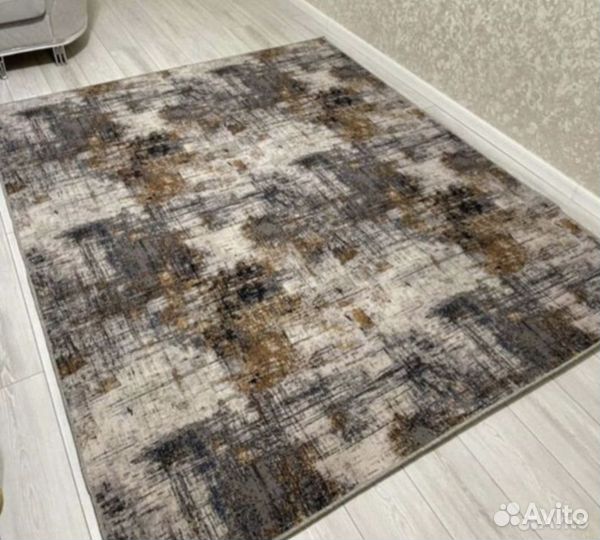 Ковролин палас дорожка серые кубики новый на отрез