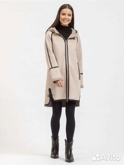 Дублёнка пальто двухсторонняя демисезонная новая