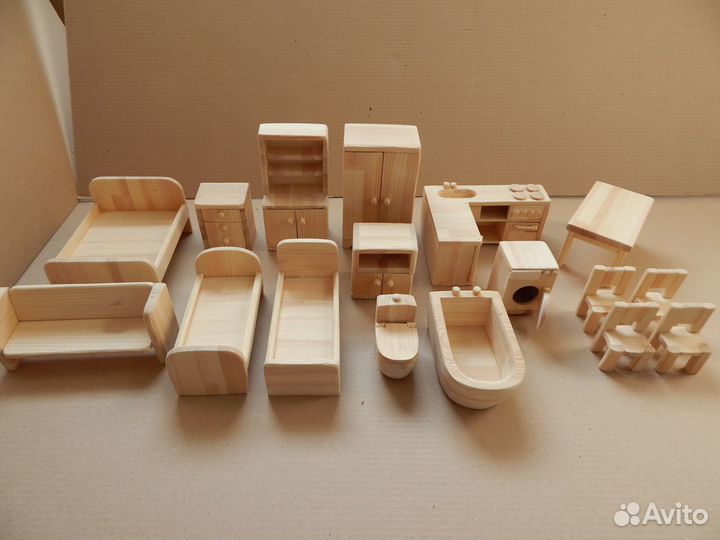 Мебель для кукольного домика