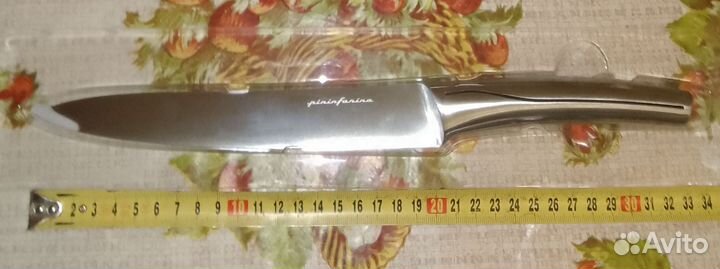 Шеф-нож kitchen design цельнометаллический