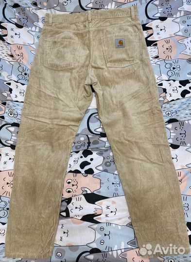 Джинсы carhartt newel pant вельвет