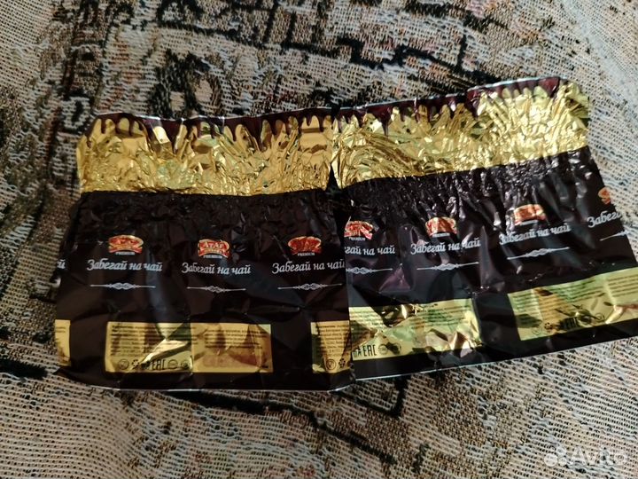 Забегай на чай фантик коричневый 3 шт