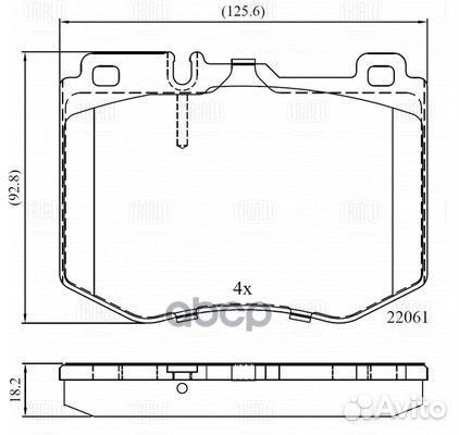 Колодки тормозные mercedes W205/W213/GLC(X253)