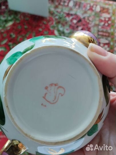 Чайник заварочный фарфоровый СССР, Сысертский фарф