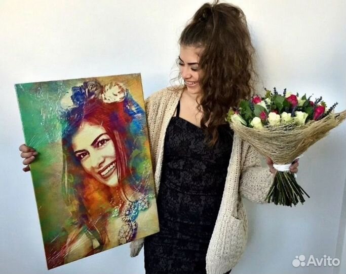 Портрет на холсте по фото