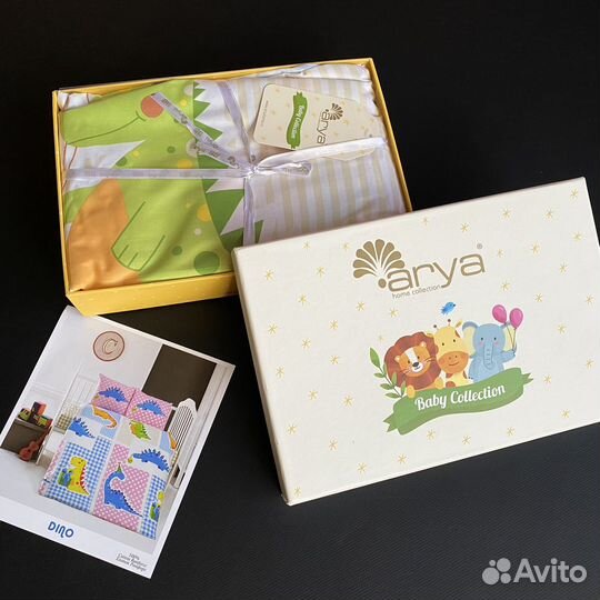 Детское постельное белье с динозаврами новое