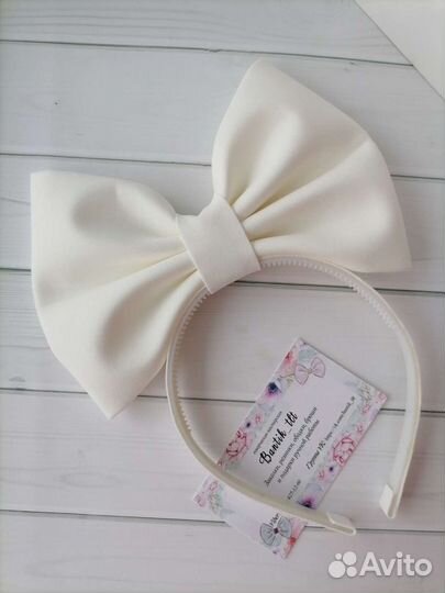 Ободок с бантиком