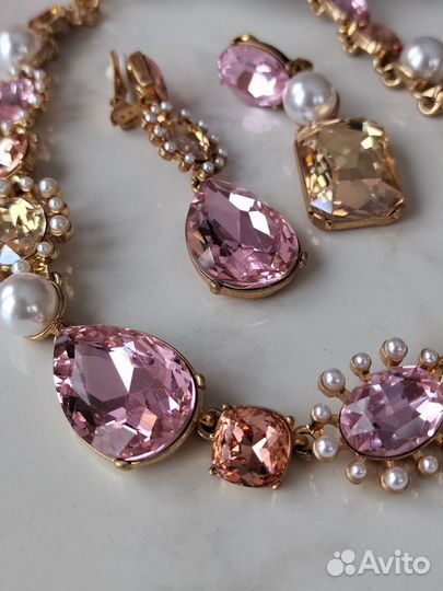 Oscar DE la Renta комплект колье серьги