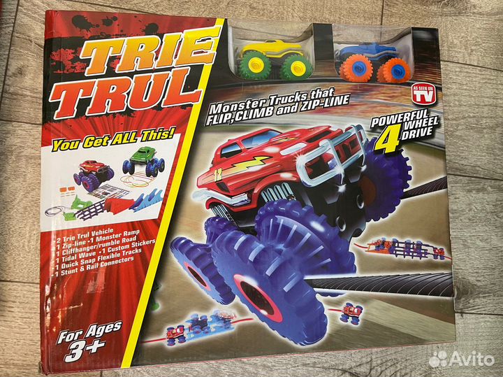 Монстр трак машинки трасса