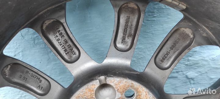 Литые диски r17 5x114 3 с резиной бу