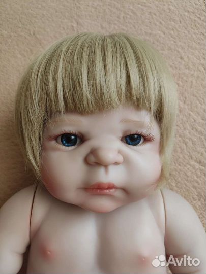 Кукла Реборн девочка с волосами