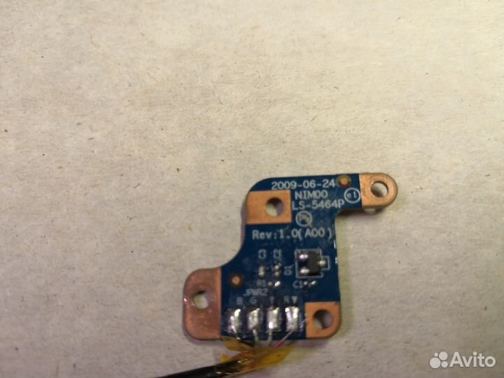 Плата кнопки включения для Dell inspiron 1110