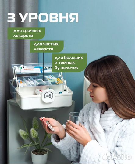 Контейнер-органайзер для лекарств (7 л.)