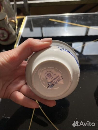 Zwiebelmuster kobaltblau Сахарница