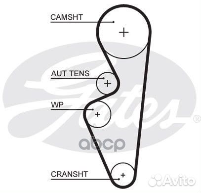 5670XS ремень грм 113x17 LADA Granta/Priora/Ka