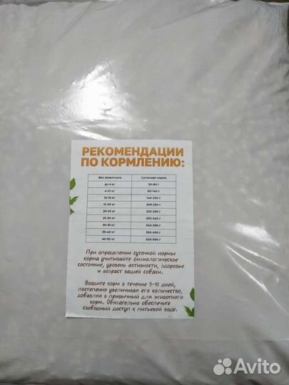 Корм для собак собственного производства