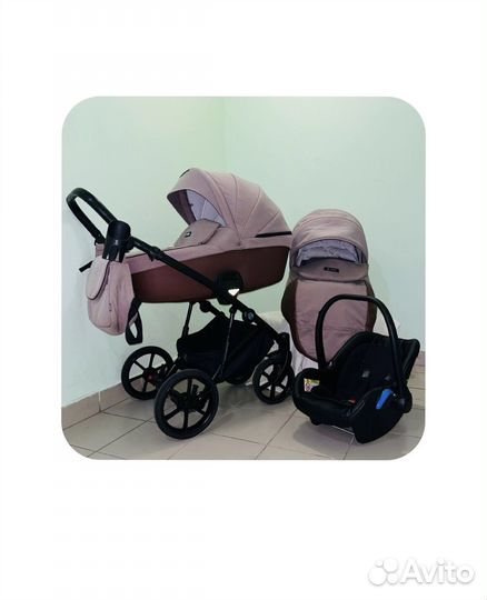 Коляска 3 в 1 Tutis Viva Life Leather кожа