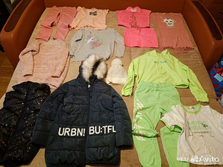 Вещи на девочку р. 158 (2 пакета)