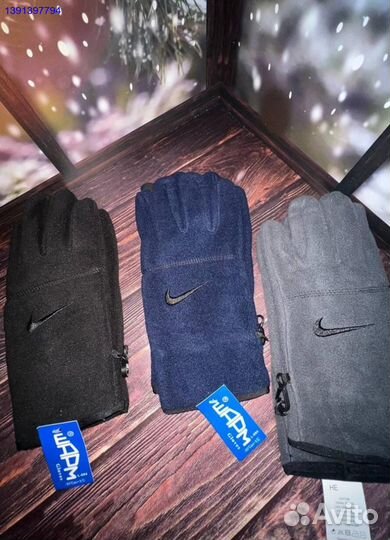 Перчатки nike флис