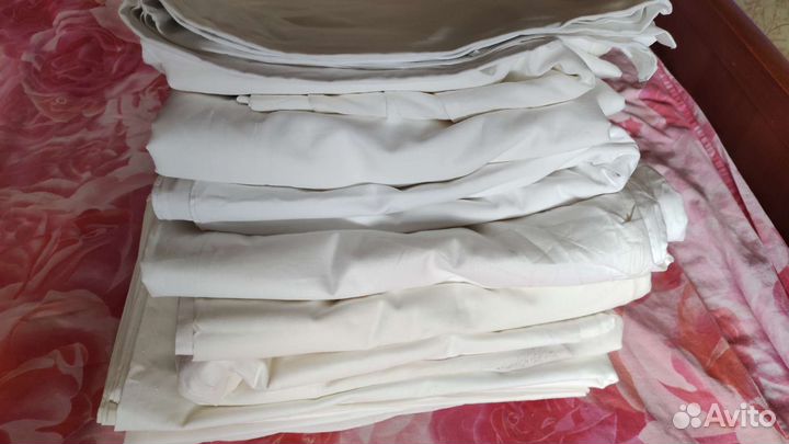 Постельное белье белое новое