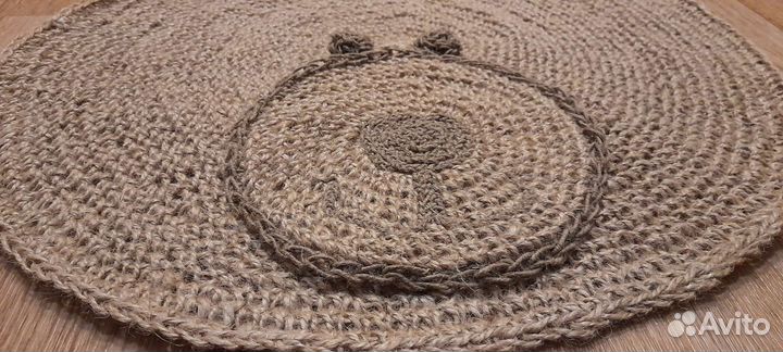 Ковёр из джута. Ручная работа