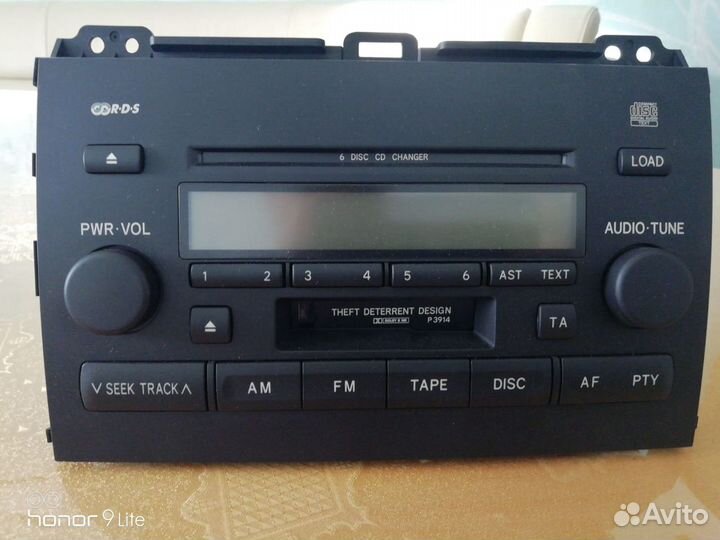 Штатная магнитола на Toyota Land Cruiser Prado 120