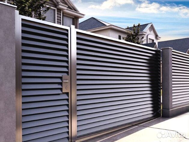 Откатные ворота с установкой